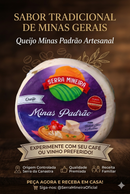 Queijo Minas Padrão com Tomate Seco e Azeitona  +- 500g