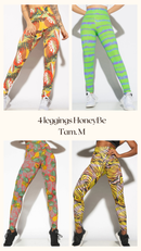 Kit - 4 Calças Legging Fitness - HoneyBe